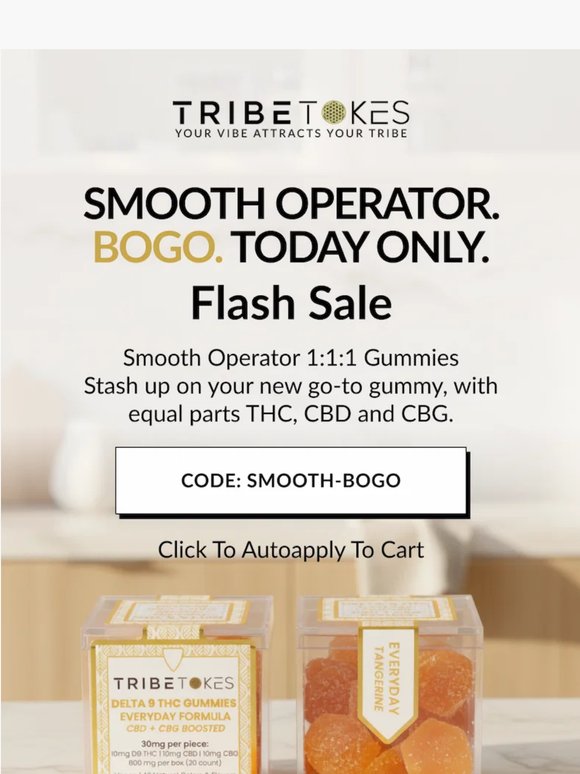 Don't Miss 🍊 BOGO on Smooth Operator 1:1:1 Gummies