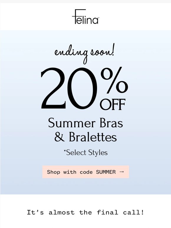 Time’s running out for 20% off! ⌛