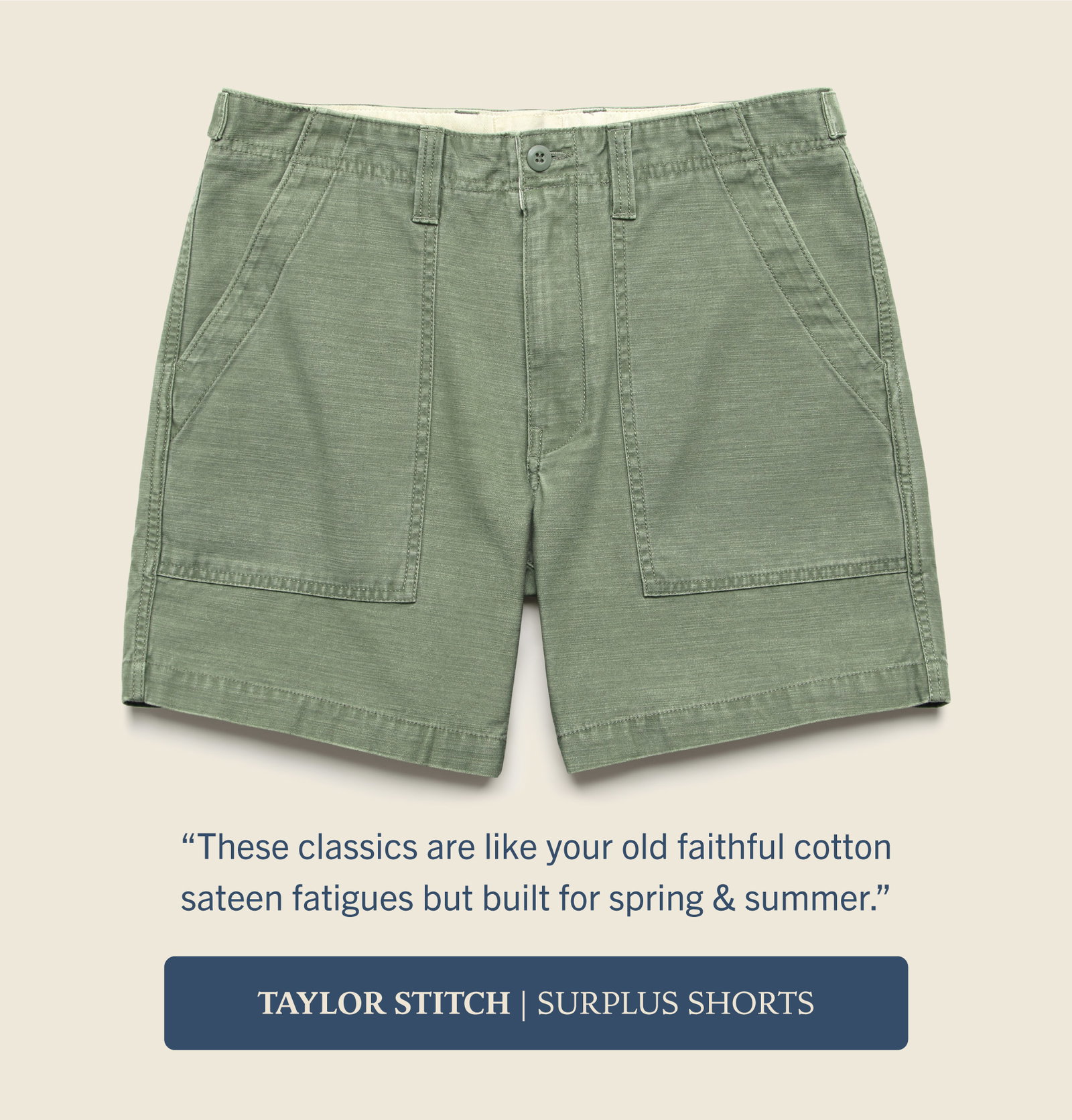 Taylor Stitch Surplus Shorts