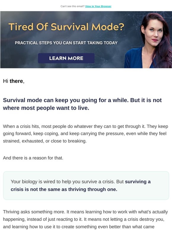 Tired of survival mode?