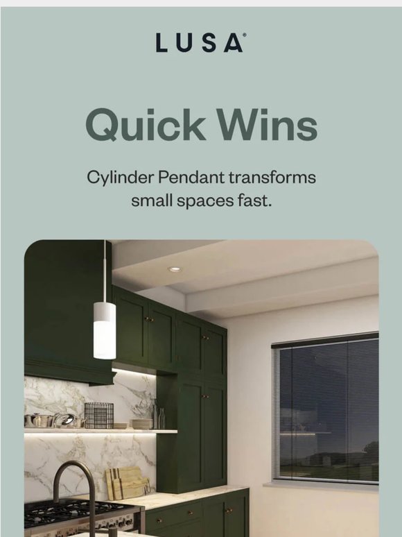 3 easy upgrades with Cylinder Pendant