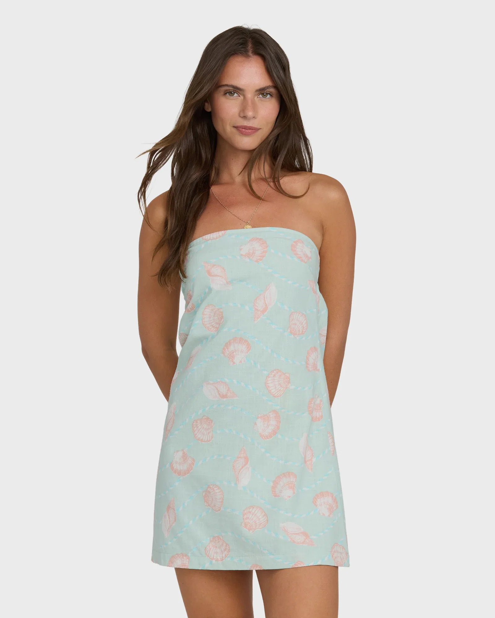 Image of Summer Glow Mini Dress - Agave