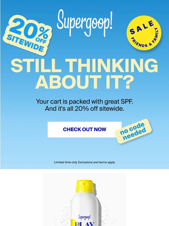 20% off sitewide: still thinking about it?