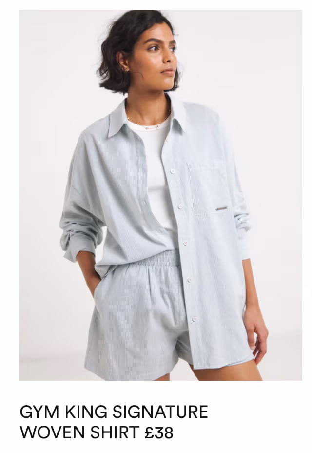 Gym King Signature Woven Shirt £38