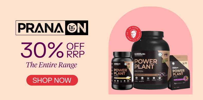 PranaOn 30% off RRP entire range