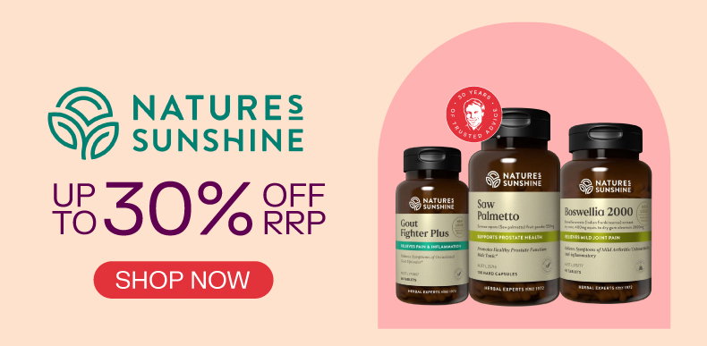 Natures Sunshine - Up to 30% off RRP