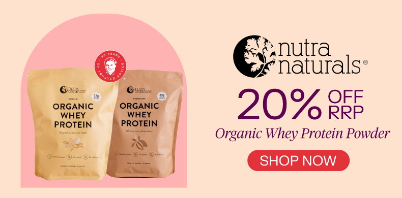 Nutra Naturals 20% RRP off Organic Whey Protein Powder