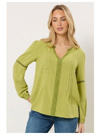 green blouse