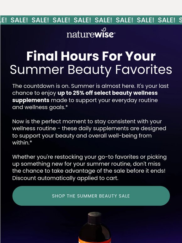 Last Chance to Save Up to 25% Off!* ⏳