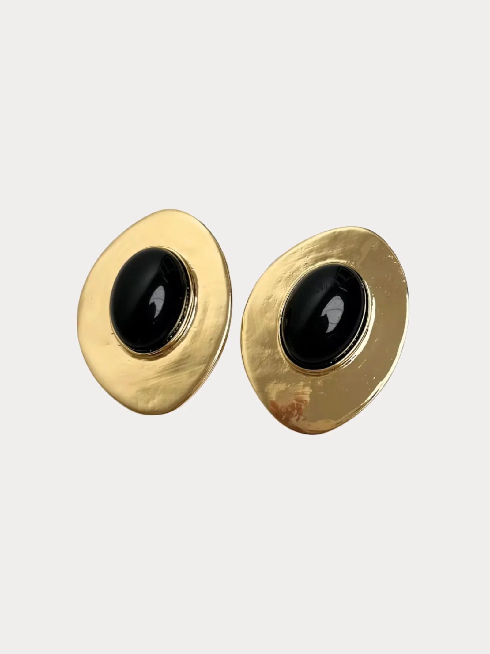 Image of Obsidian Sculpted Earrings