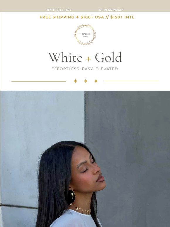 White + Gold ⋆˙⟡
