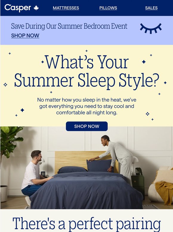 Discover your summer sleep style 🌞