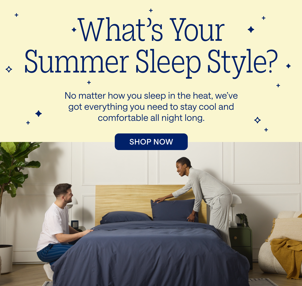What's your summer sleep style?