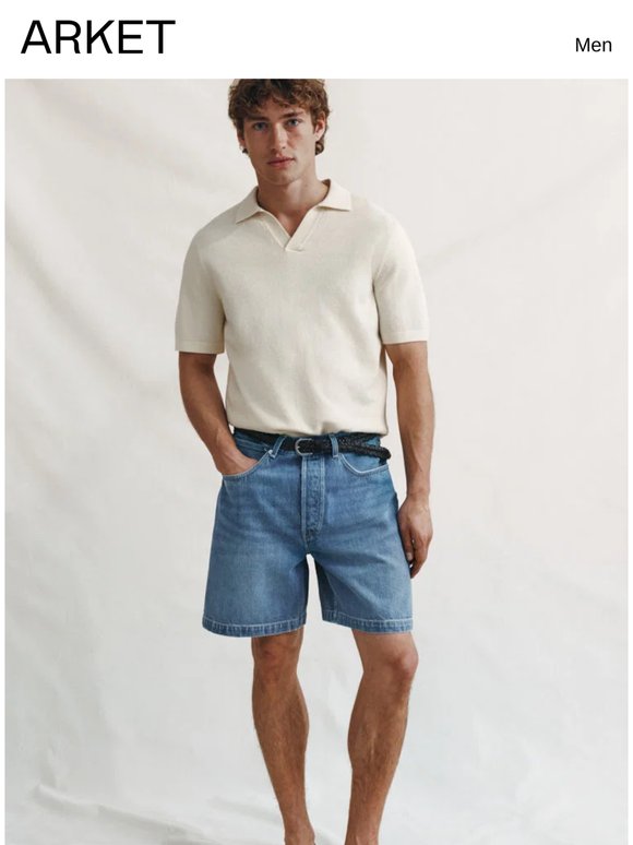 Denim shorts