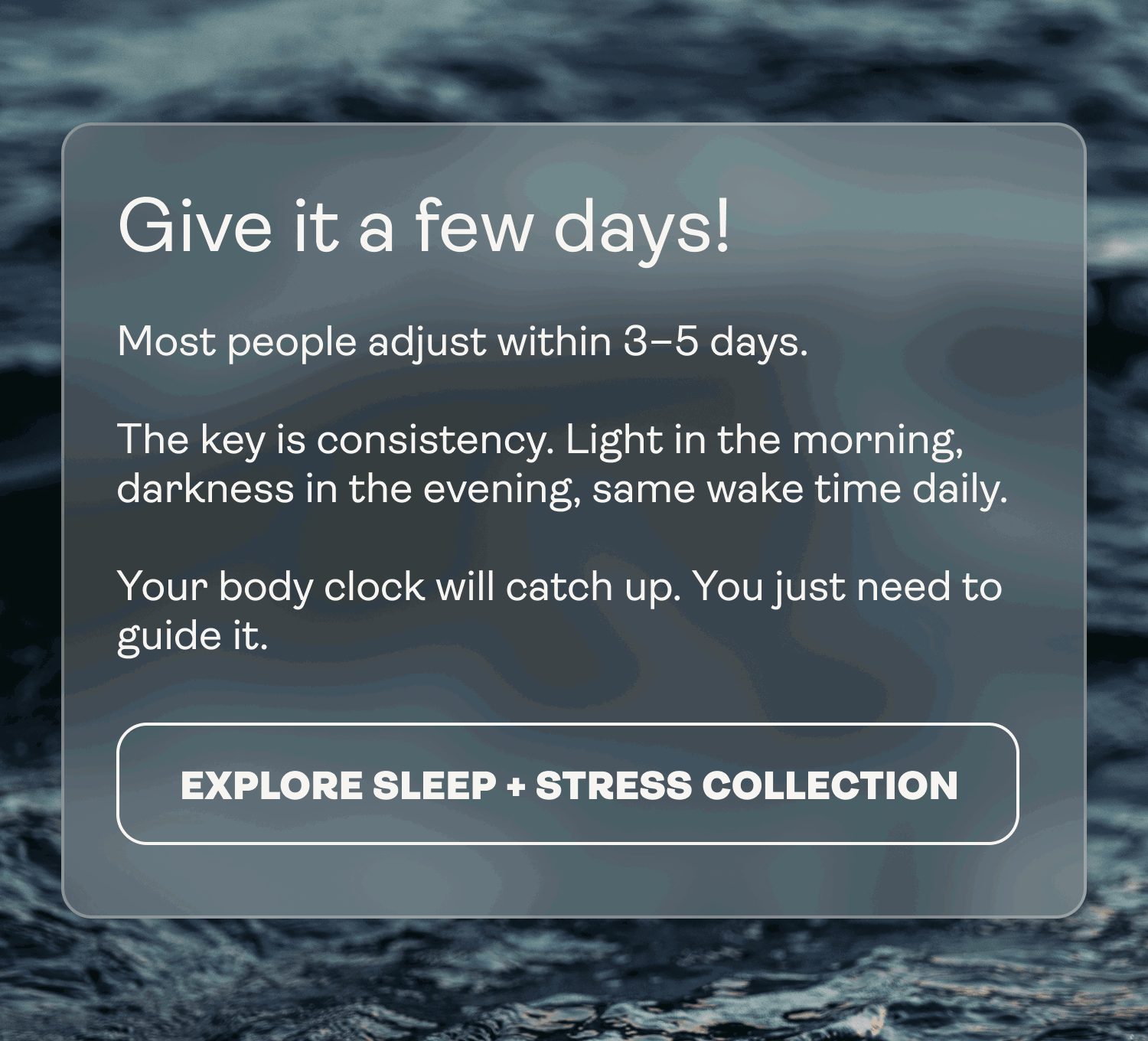 Give it a few days!