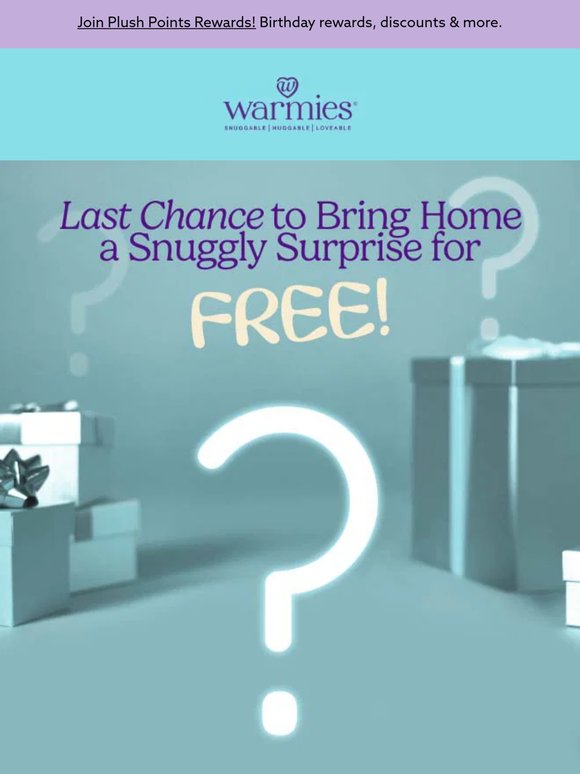 LAST DAY for a Mystery Gift!