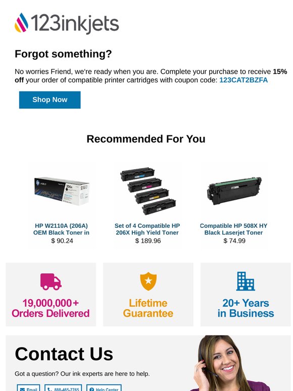 Don't Leave Your Printer Empty–Save Now | 15% Off