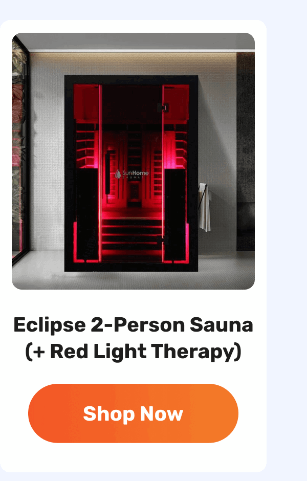 Eclipse 2-Person Sauna (+ Red Light Therapy) | Shop Now