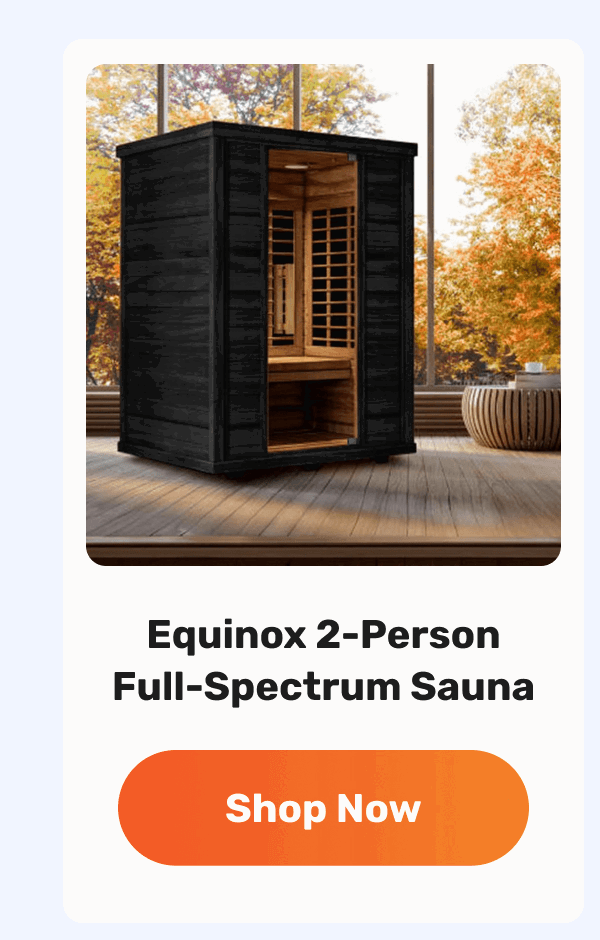 Equinox 2-Person Full-Spectrum Sauna | Shop Now