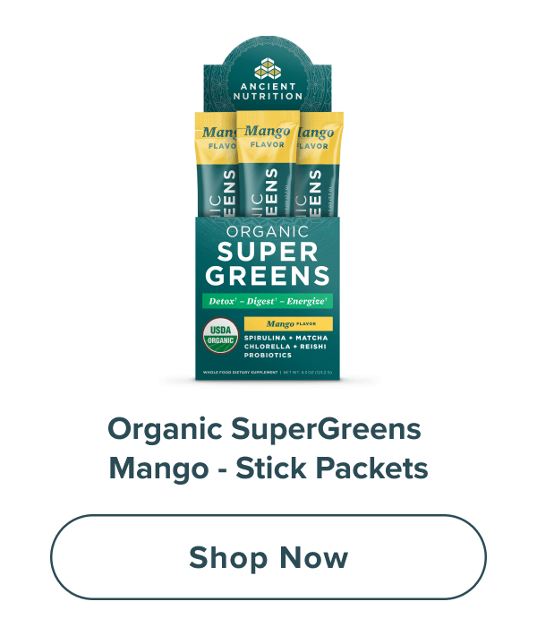 Organic SuperGreens Mango Sticks