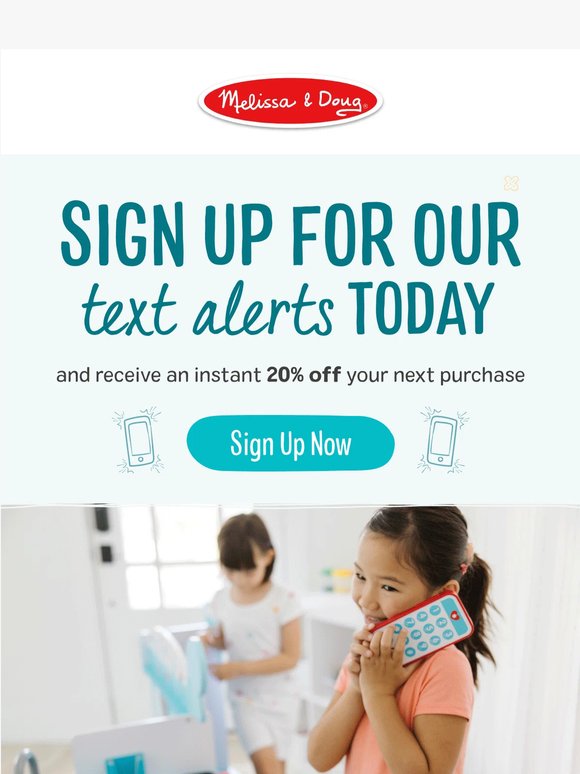 📱20% Off When You Sign Up for Text Alerts!