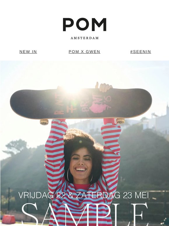 Laatste kans: POM Amsterdam Sample Sale 🛍️