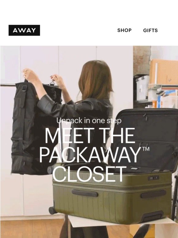 Introducing the PackAway™ Closet