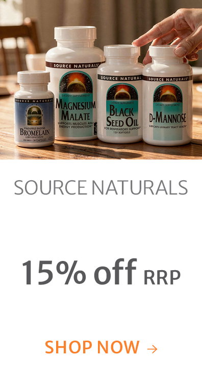 15% off RRP on Source Naturals