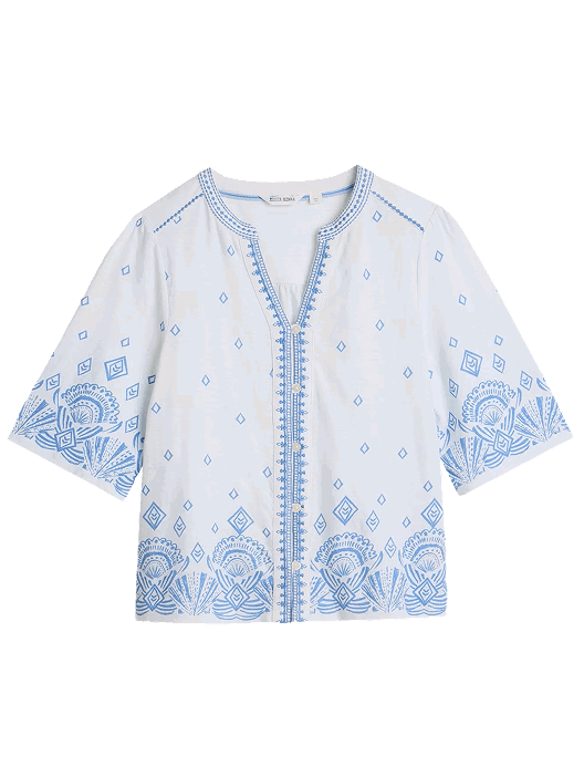 Shop Lizzie Border Embroidered Top