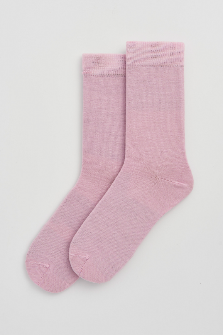 Sugar Pink Merino Socks