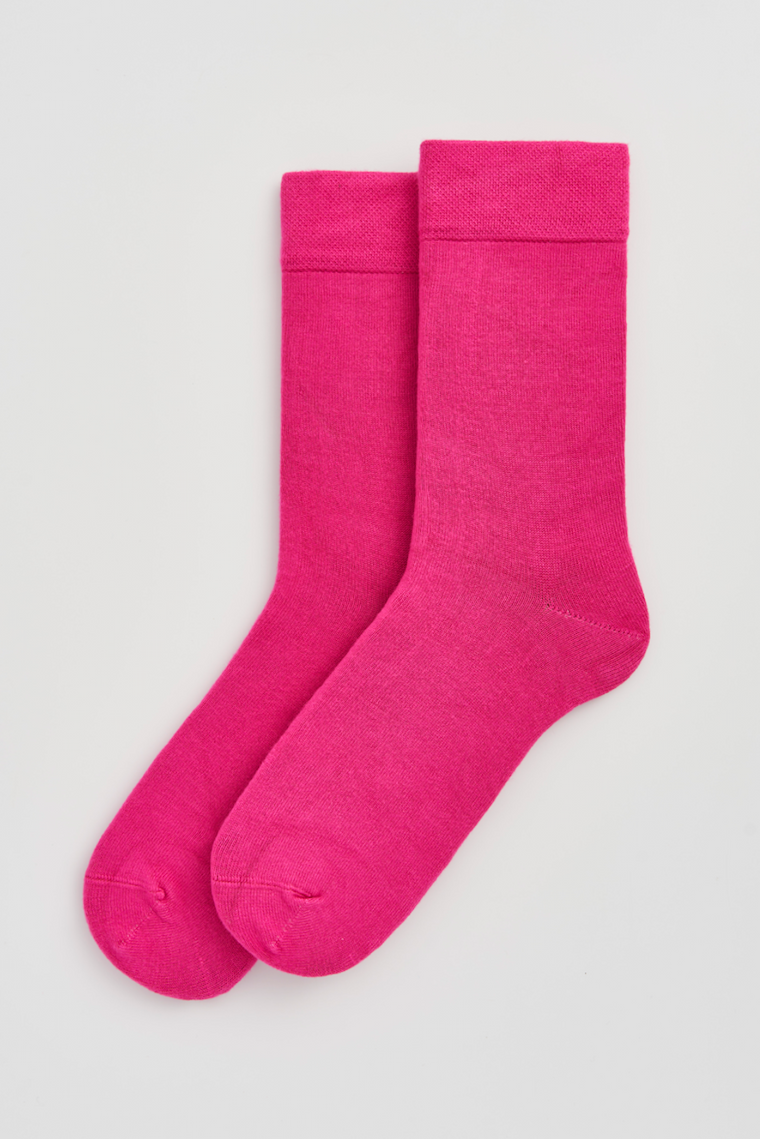 Dahlia Pink Bamboo Socks