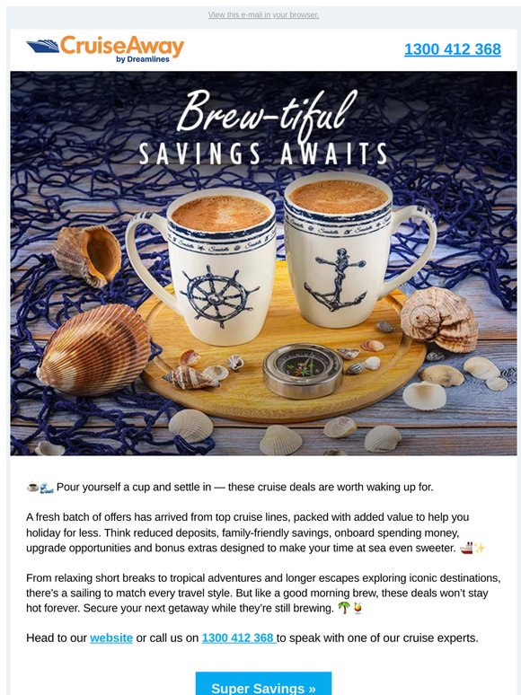 🚢☕ Get Caffeinated & Save Big