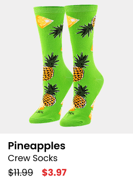 Pineapples Crew Socks