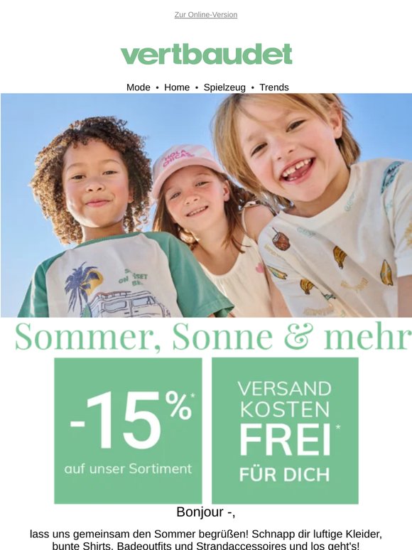 Neu: -15% & Gratis-Versand für dich