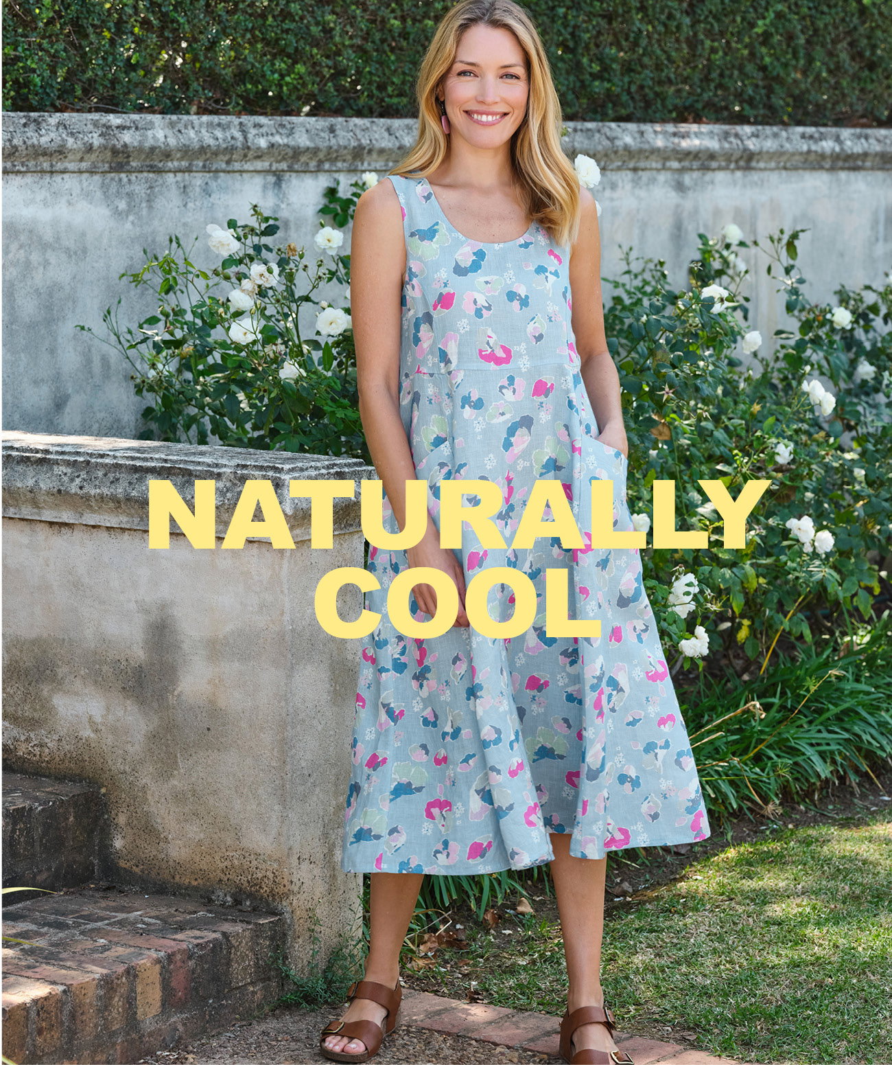 Womens Pocket Pinafore Dress