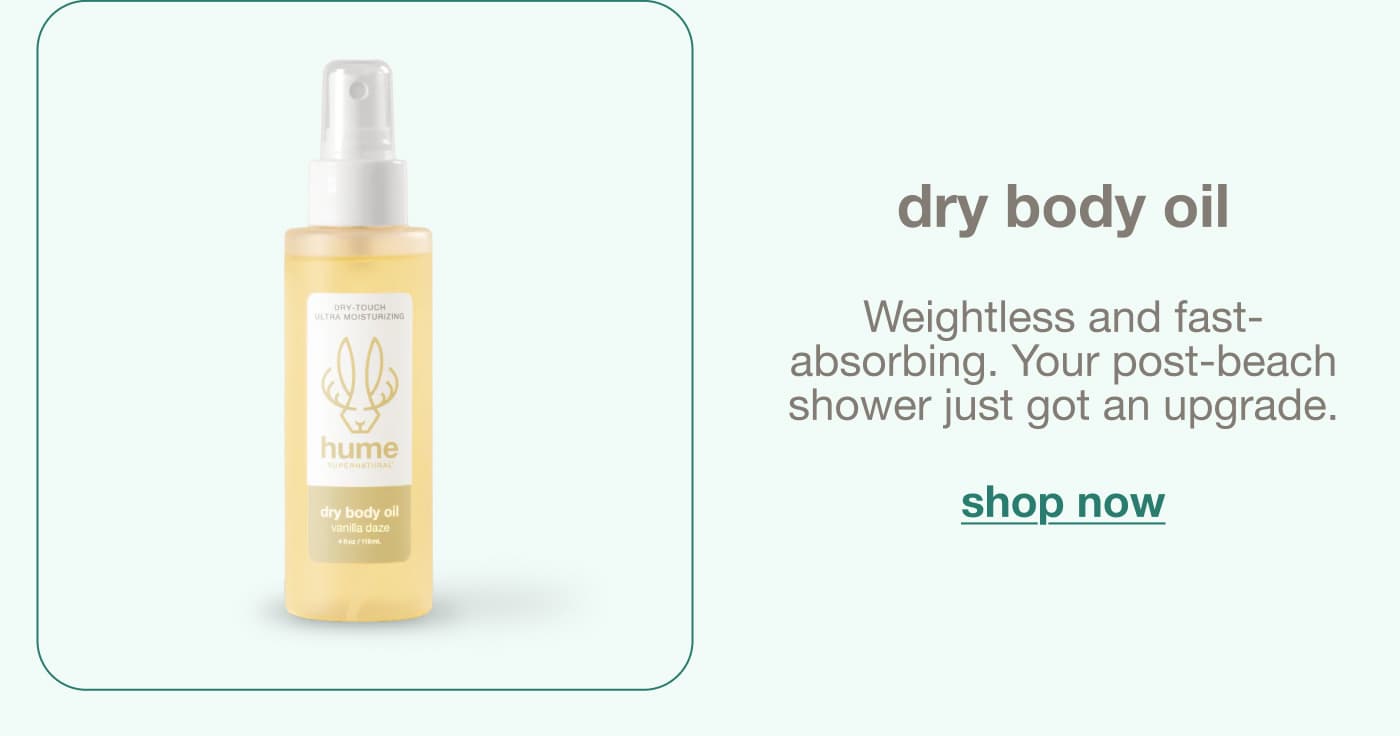 dry body oil