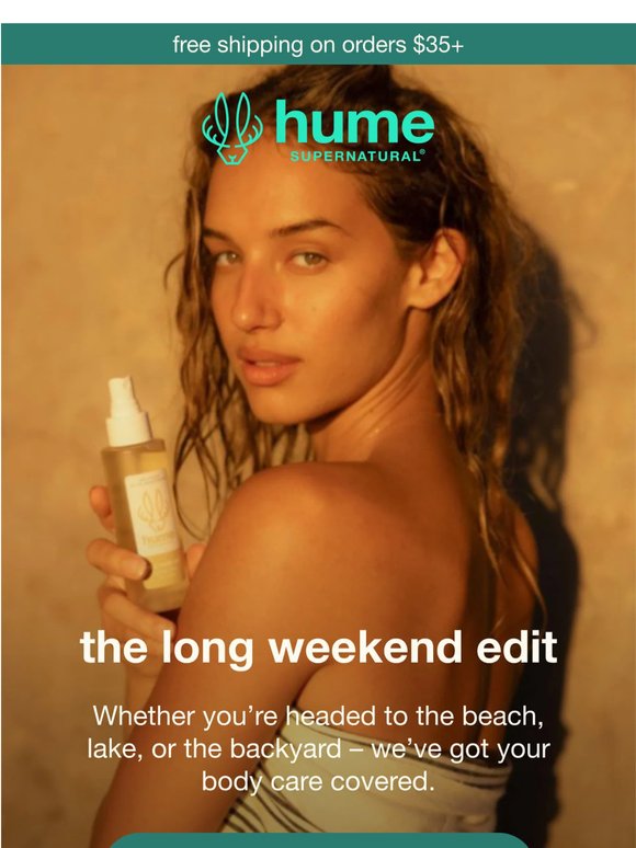 Your long weekend essentials