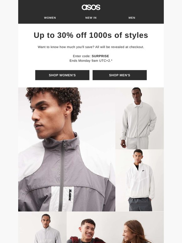Up to 30% off 1000s of styles