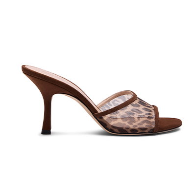 Bareitall Slide Sandal 85 in Leopard