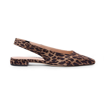 Stassi Slingback Flat in Leopard