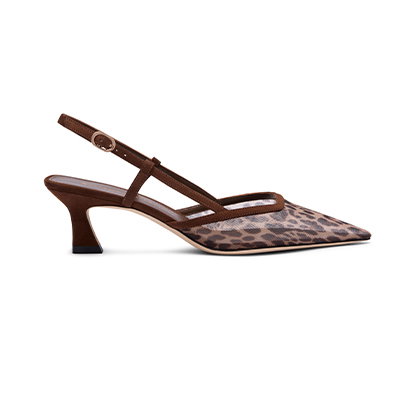 Vinnie Slingback Pump 50 in Leopard