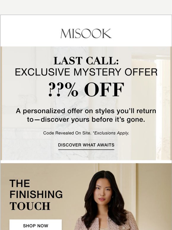 Your Mystery Offer Is Ending Soon