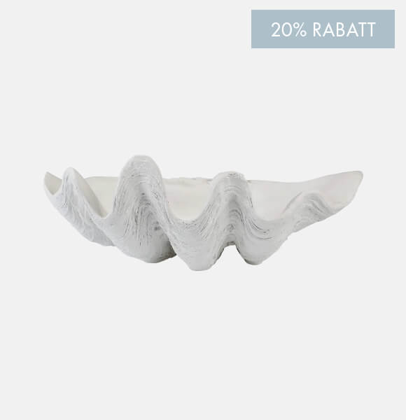 Antran snäckfat vit