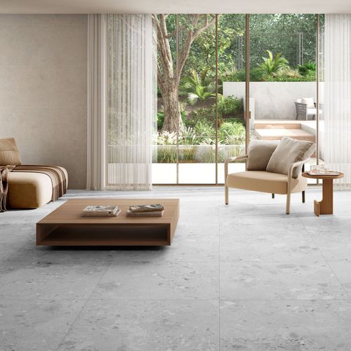 Grey Matt - Terazzia Smooth Porcelain Wall & Floor Tile