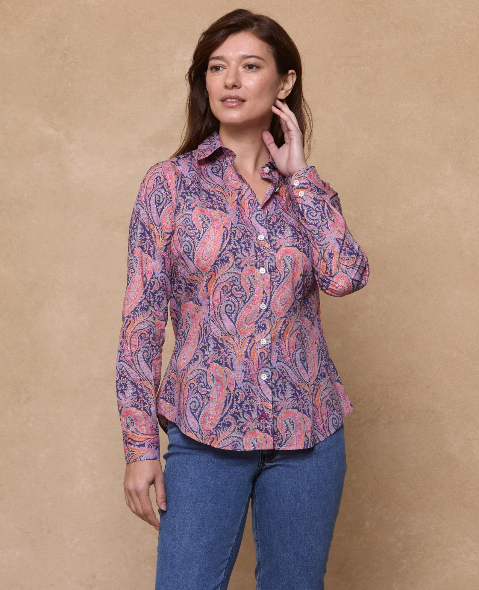 Image of Hannah Liberty Print Shirt - Paisley 