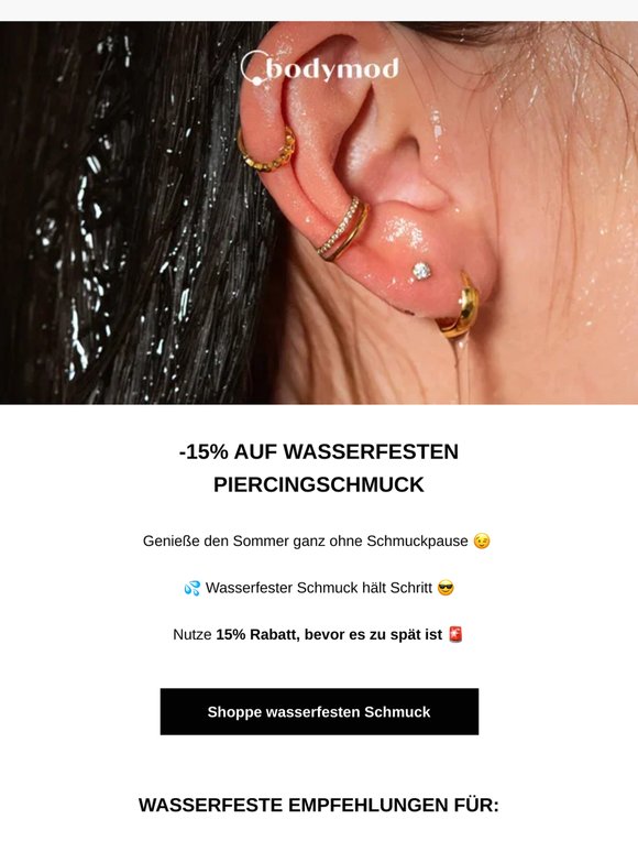 Blitzverkauf 🚨 Sommerbereit mit wasserfestem Schmuck 💦