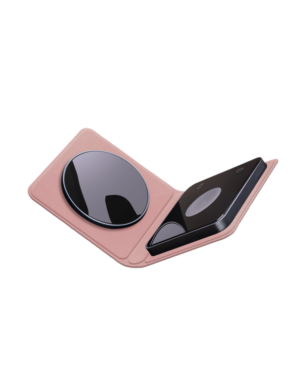 3 in 1 Foldable MagSafe Charger Rose Blush
