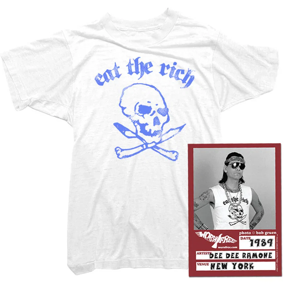 Dee Dee Ramone T-Shirt - Eat The Rich Tee worn by Dee Dee Ramone