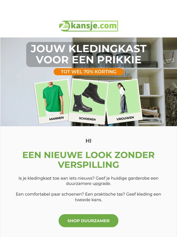 Upgrade je garderobe duurzaam