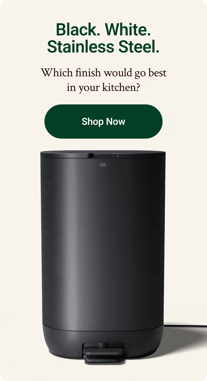 Black. White. Stainless Steel. Which finish would go best in your kitchen?